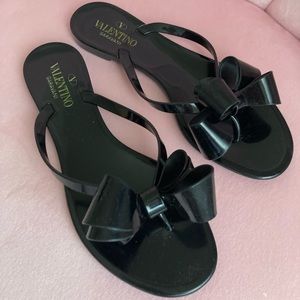 Authentic Valentino Bow Slides